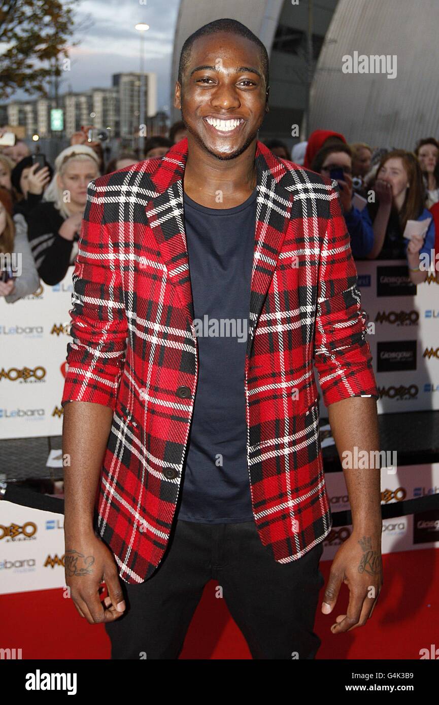 Loick Essien in arrivo per i MOBO Awards 2011, al SECC, Glasgow, G3 8YW. Foto Stock