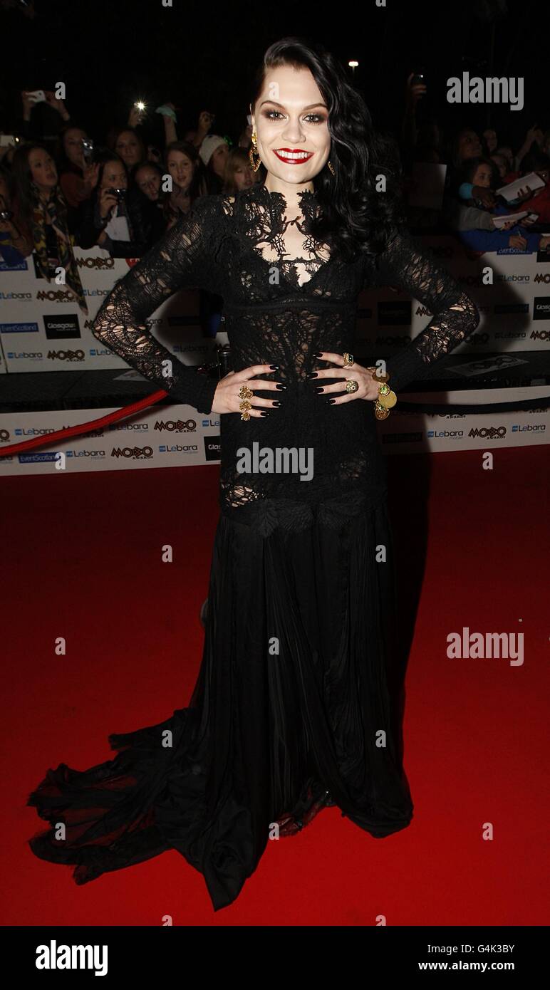 Mobo Awards 2011 - Glasgow. Jessie J arriva per i MOBO Awards 2011, al SECC, Glasgow, G3 8YW. Foto Stock