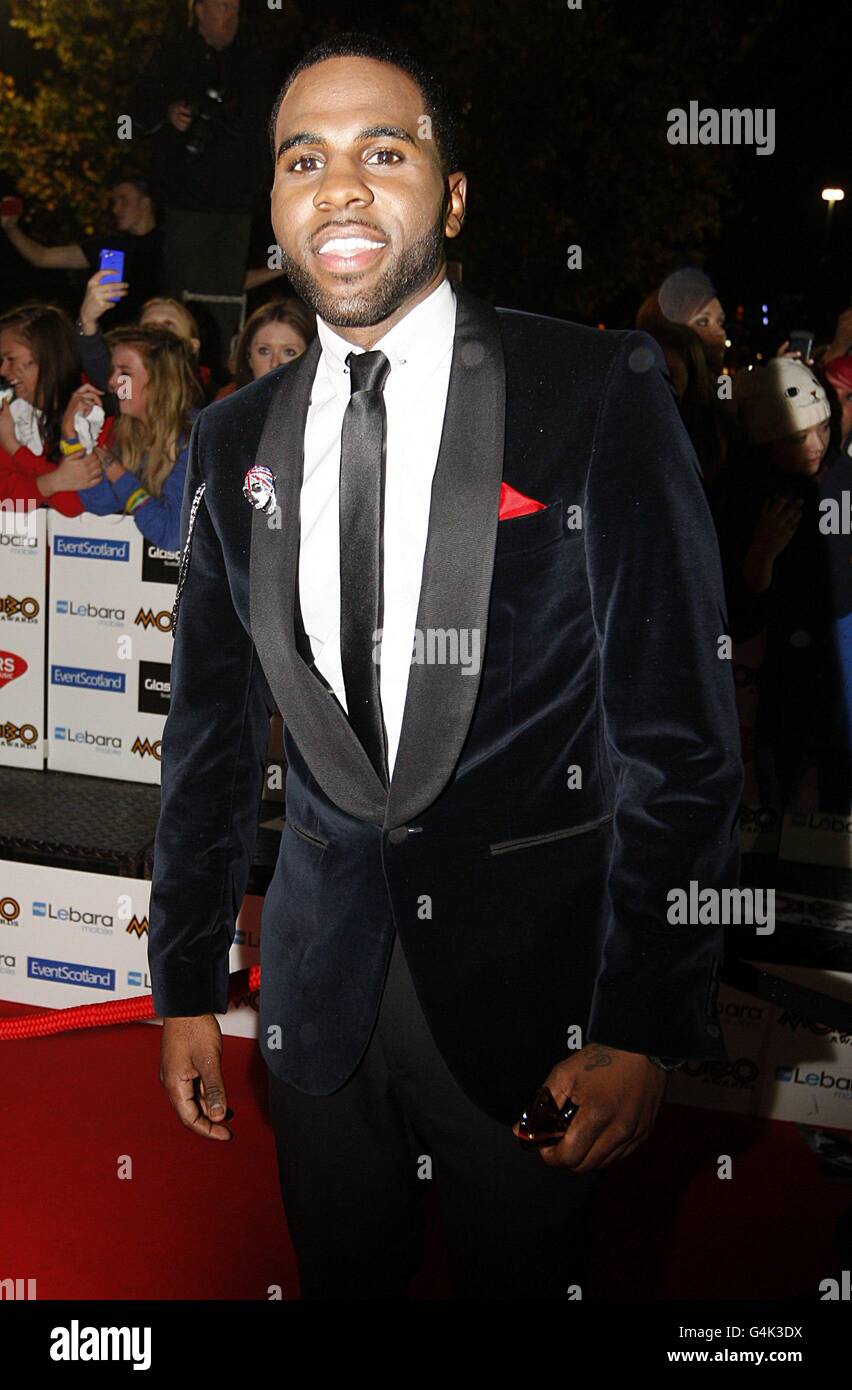 Jason Derulo in arrivo per il MOBO Awards 2011, al SECC, Glasgow, G3 8YW. Foto Stock