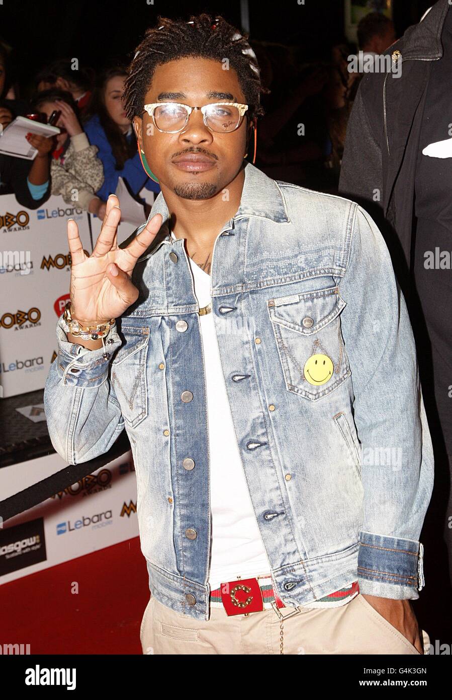 Mann in arrivo per il MOBO Awards 2011, al SECC, Glasgow, G3 8YW. Foto Stock