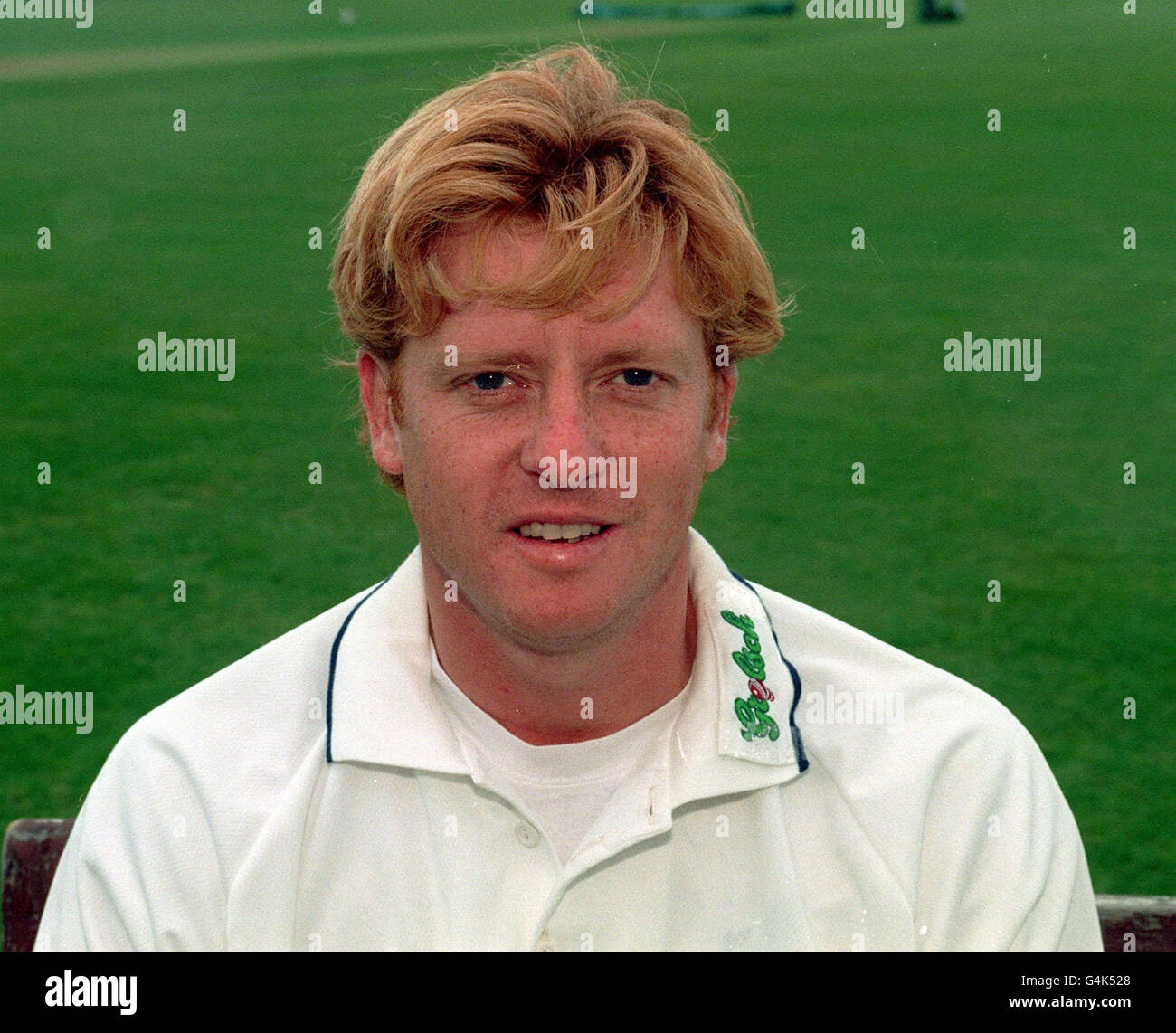 Jason Laney, membro della Hampshire County Cricket Team. Foto Stock