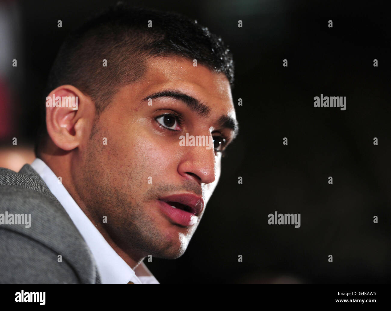 Boxing - Amir Khan e Lamont Peterson Conferenza stampa - Mayfair Hotel Foto Stock