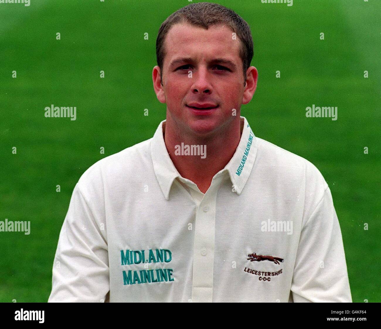 Darren Stevens, membro della Leicestershire County Cricket Team. Foto Stock