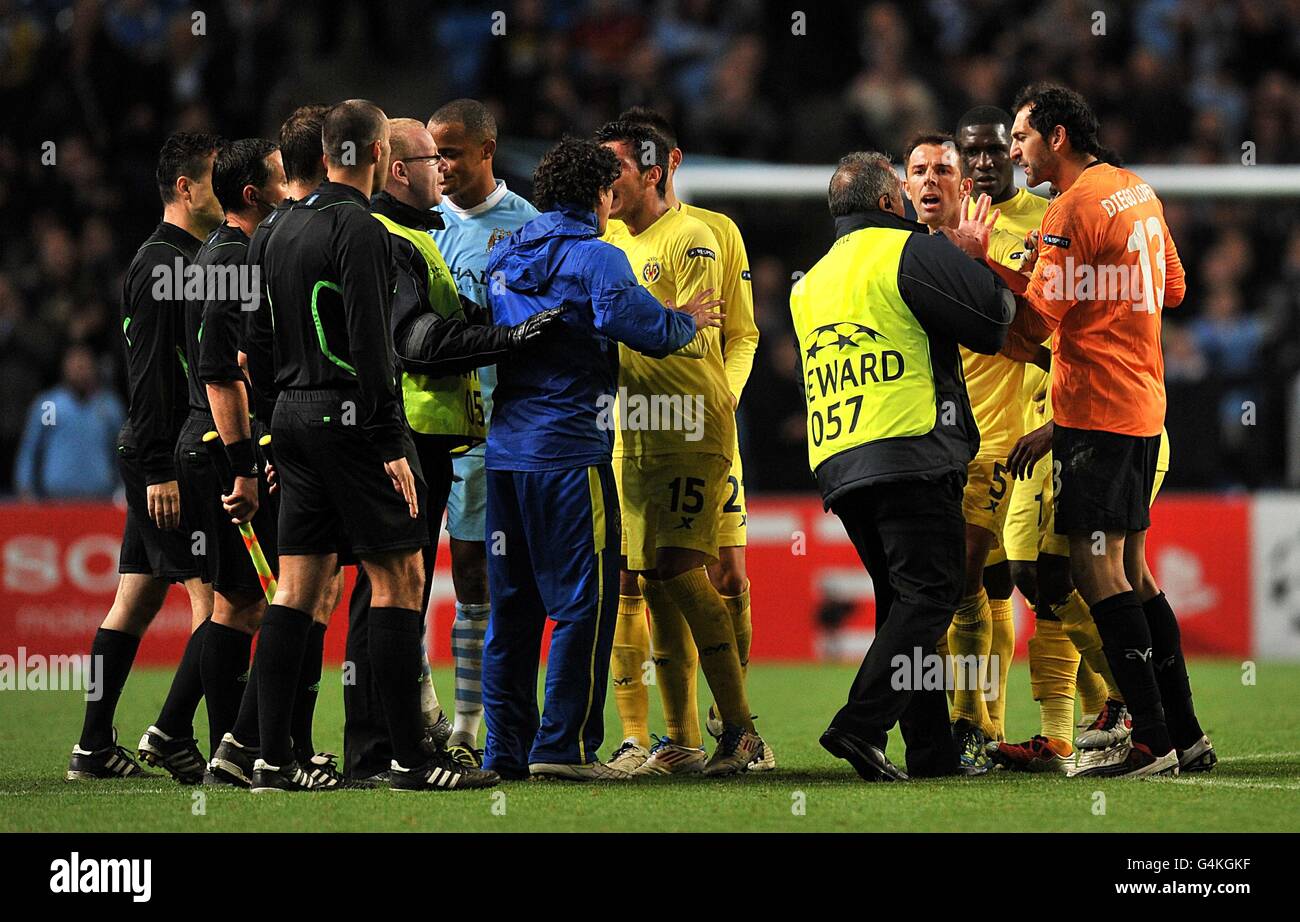 Soccer - UEFA Champions League - Gruppo A - Manchester City v Villarreal - Etihad Stadium Foto Stock