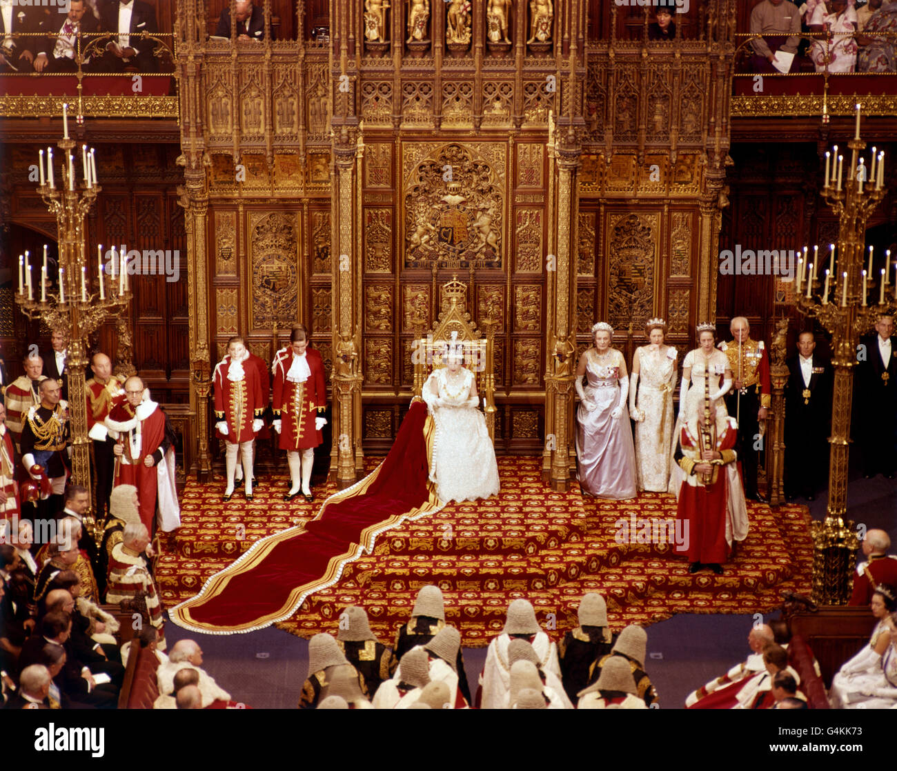 Politica - Apertura della condizione del Parlamento - le case del Parlamento, Londra Foto Stock