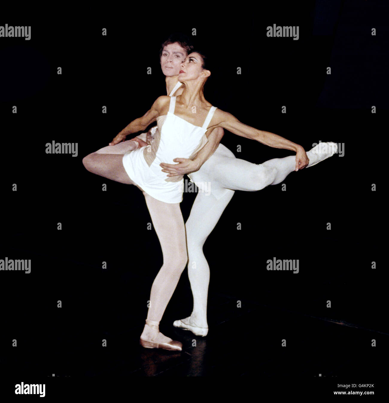 Balletto - 'Paradiso perduto' prova - Margot Fonteyn e Rudolf Nureyev -  Covent Garden, Londra Foto stock - Alamy