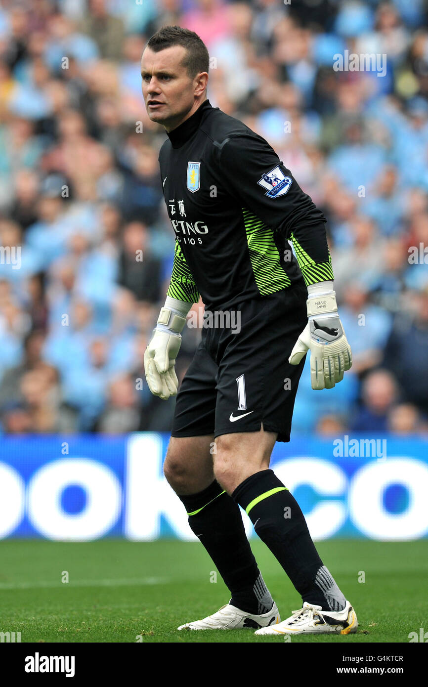 Calcio - Barclays Premier League - Manchester City v Aston Villa - Etihad Stadium. Aston Villa portiere Shay dato Foto Stock