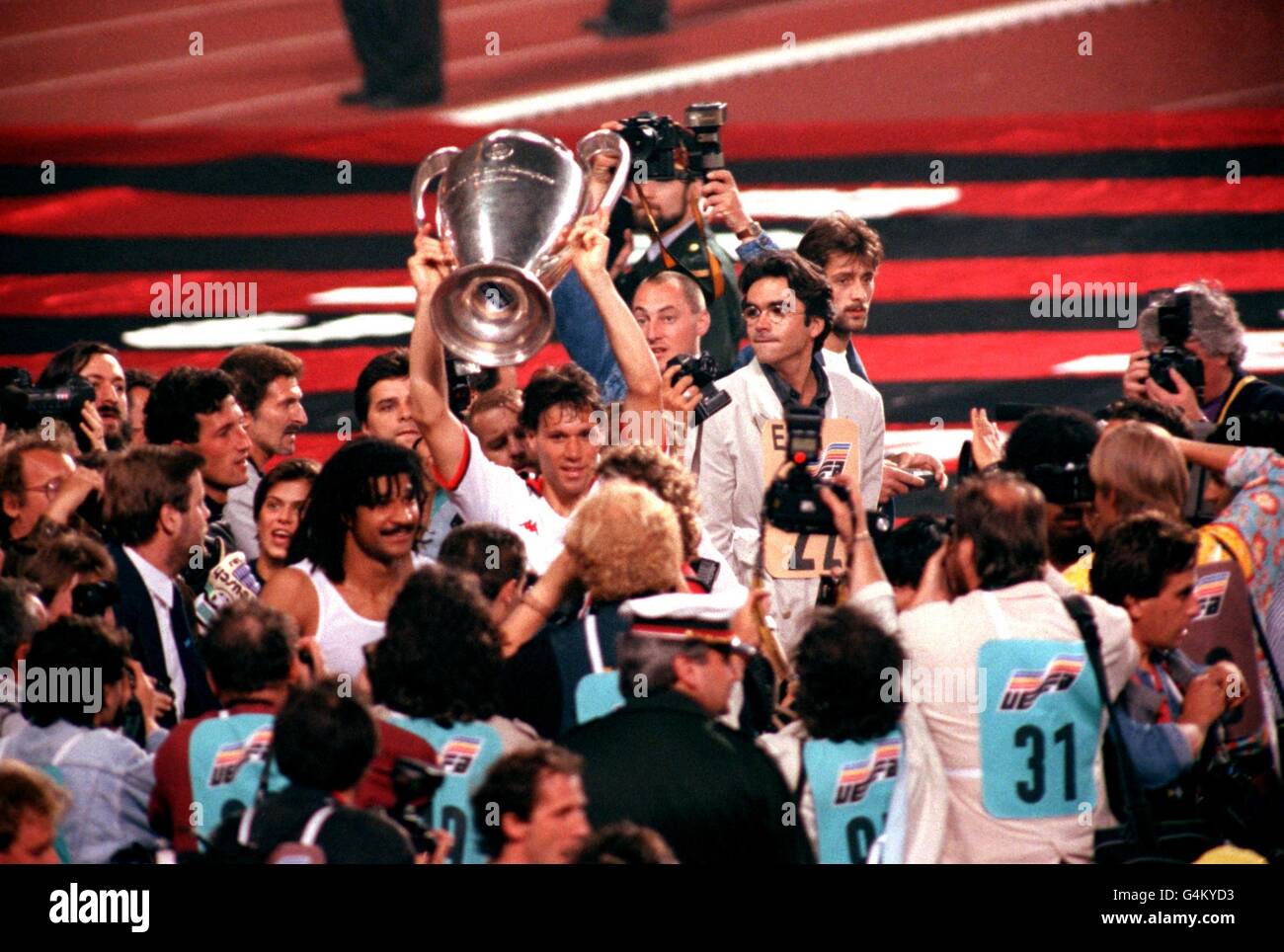 Calcio - Coppa Europa - finale - AC Milan v Benfica - Praterstadion Foto Stock