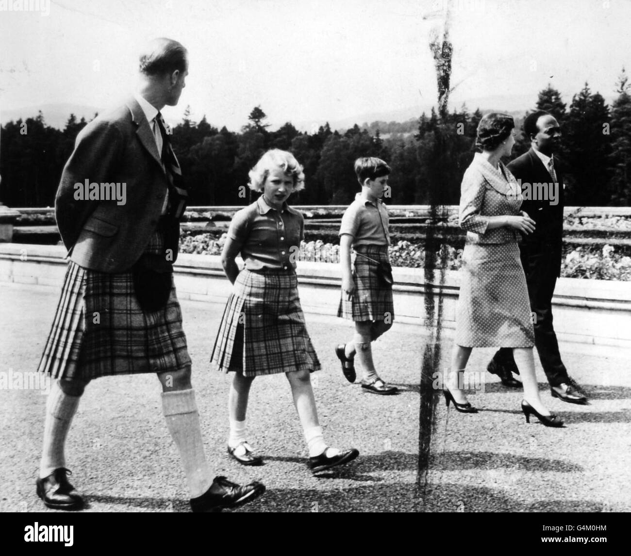 Royalty - Dott.ssa Kwame Nkrumah e la Famiglia Reale - Balmoral Foto Stock