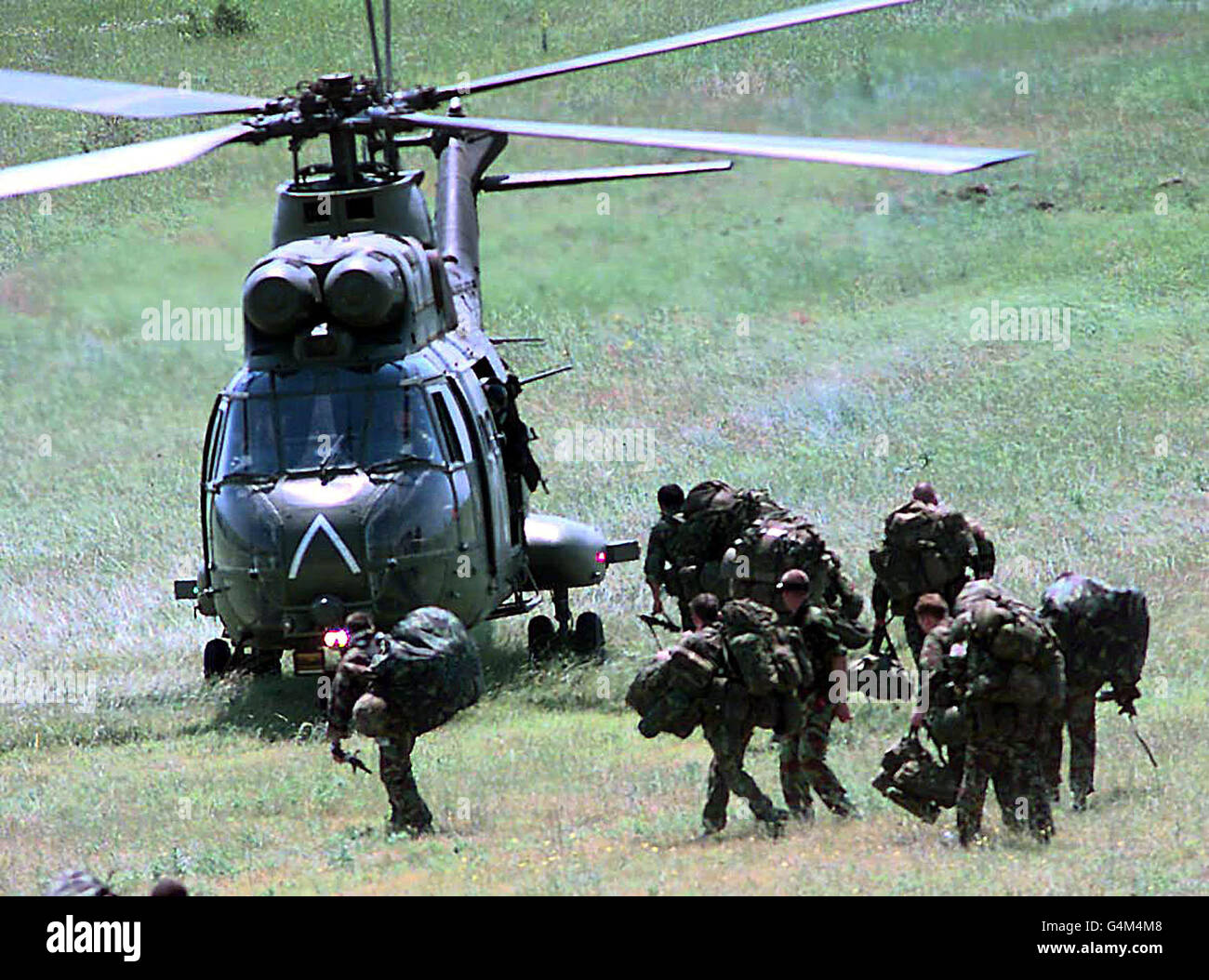 La guerra del Kosovo truppe 1 Foto Stock