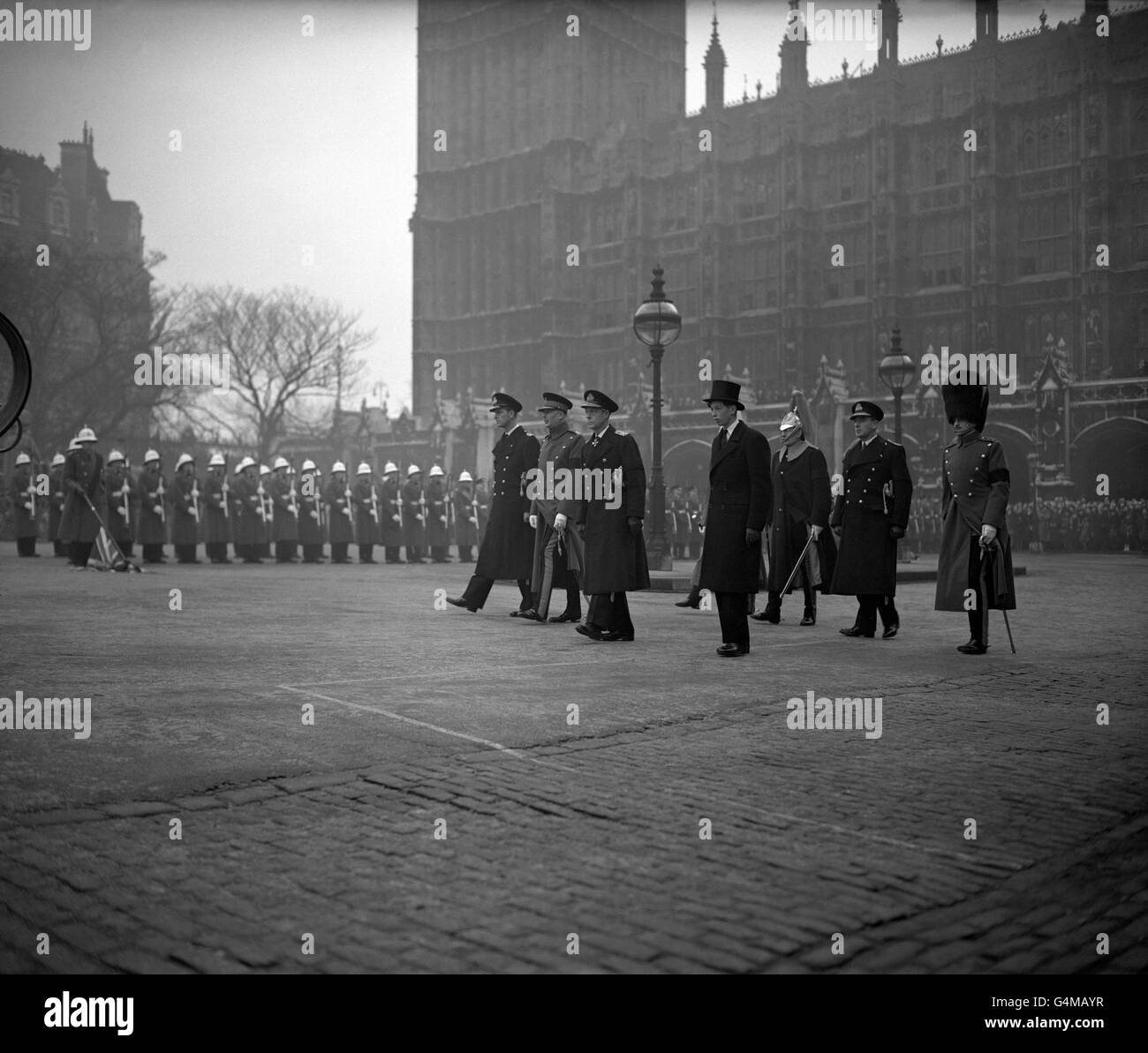 Royalty - La morte del re George VI - Westminster, Londra Foto Stock