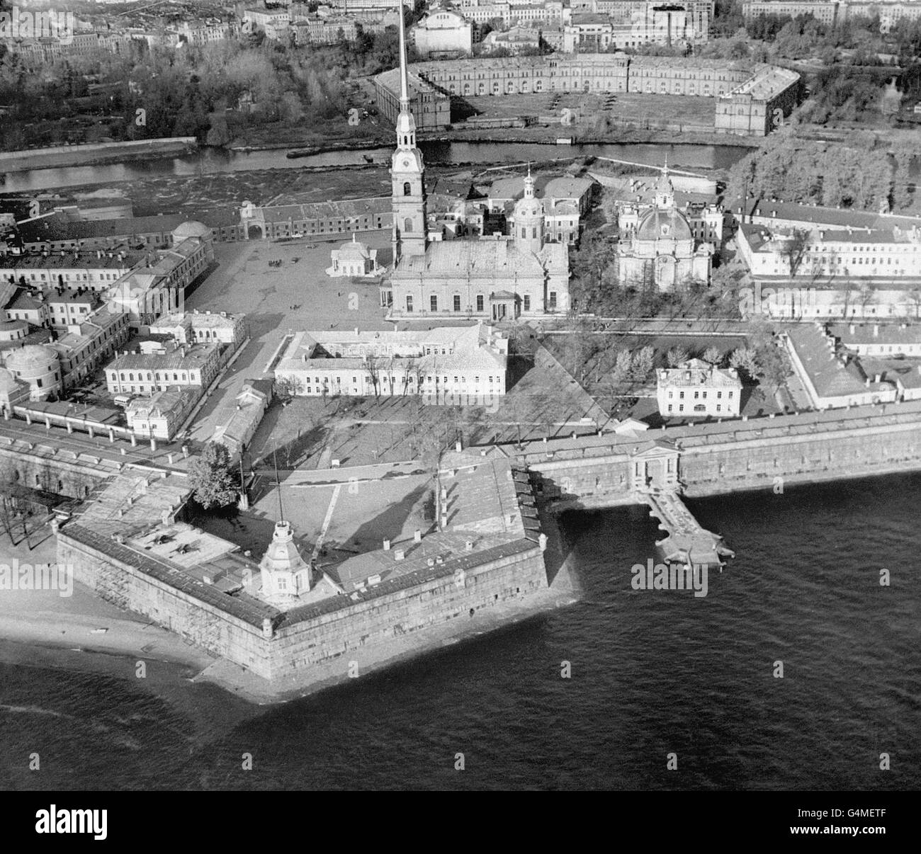 Edifici e punto di riferimento - la fortezza di Pietro e Paolo - Russia Foto Stock