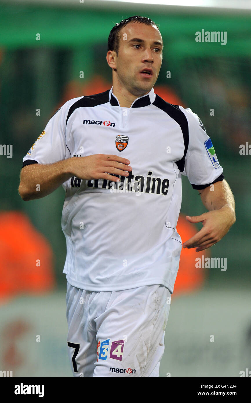 Calcio - Coupe De la Ligue - Round of 16 - Montpellier Herault SC v FC Lorient - Stade de la Mosson. Maxime Baca, Lorient Foto Stock