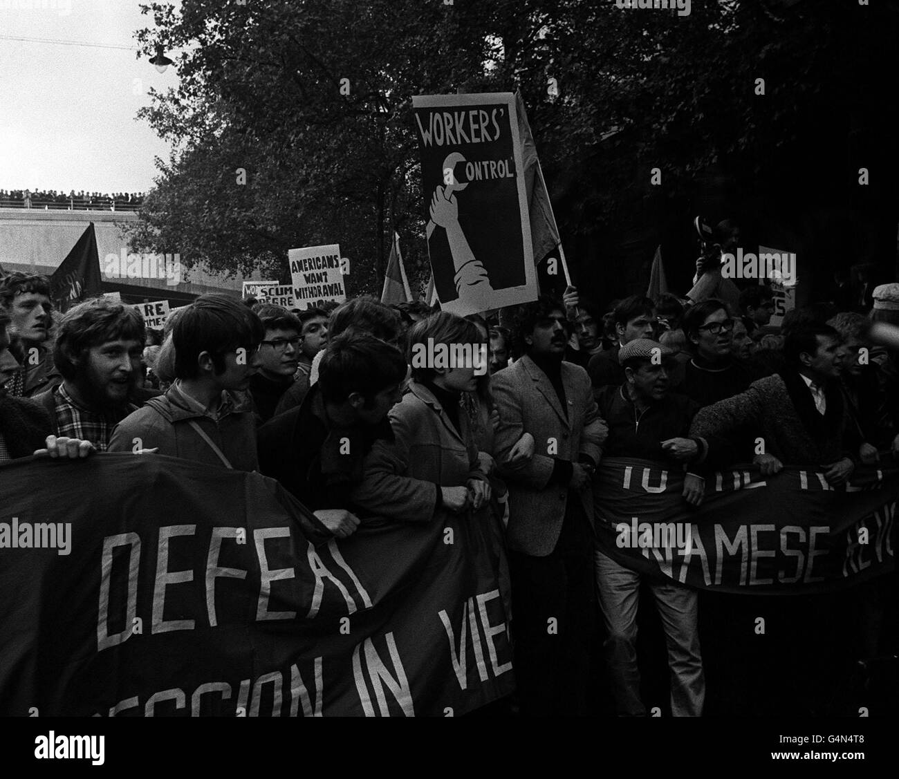 Anti Vietnam Marzo/Londra Foto Stock