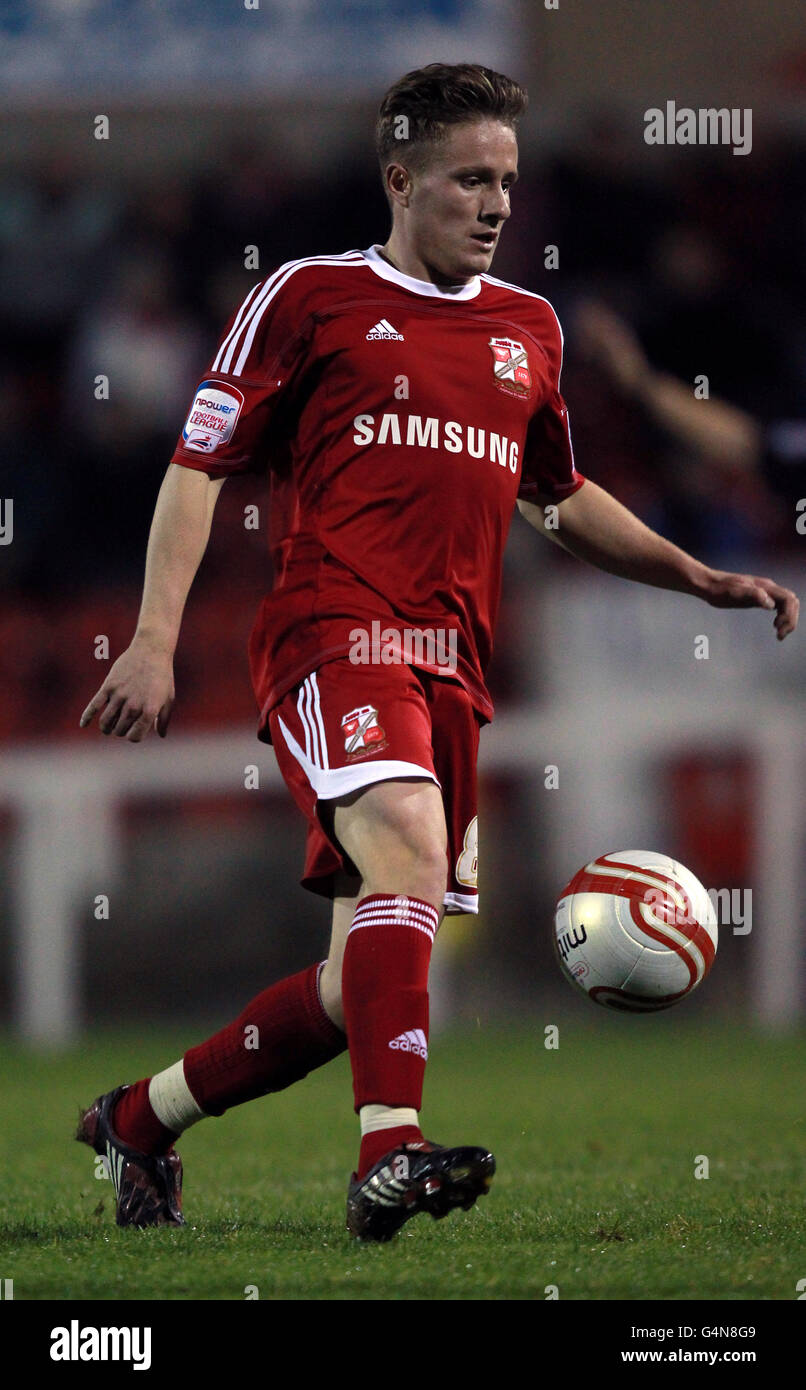 Calcio - Johnstone la vernice Trophy - sezione sud - Città di Swindon v AFC Wimbledon - County Ground Foto Stock