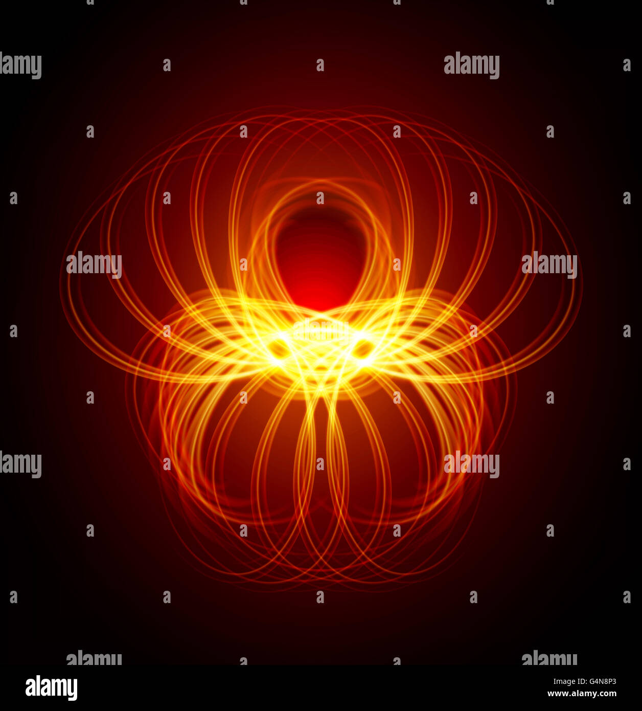 Abstract diavolo di fiamma Foto Stock