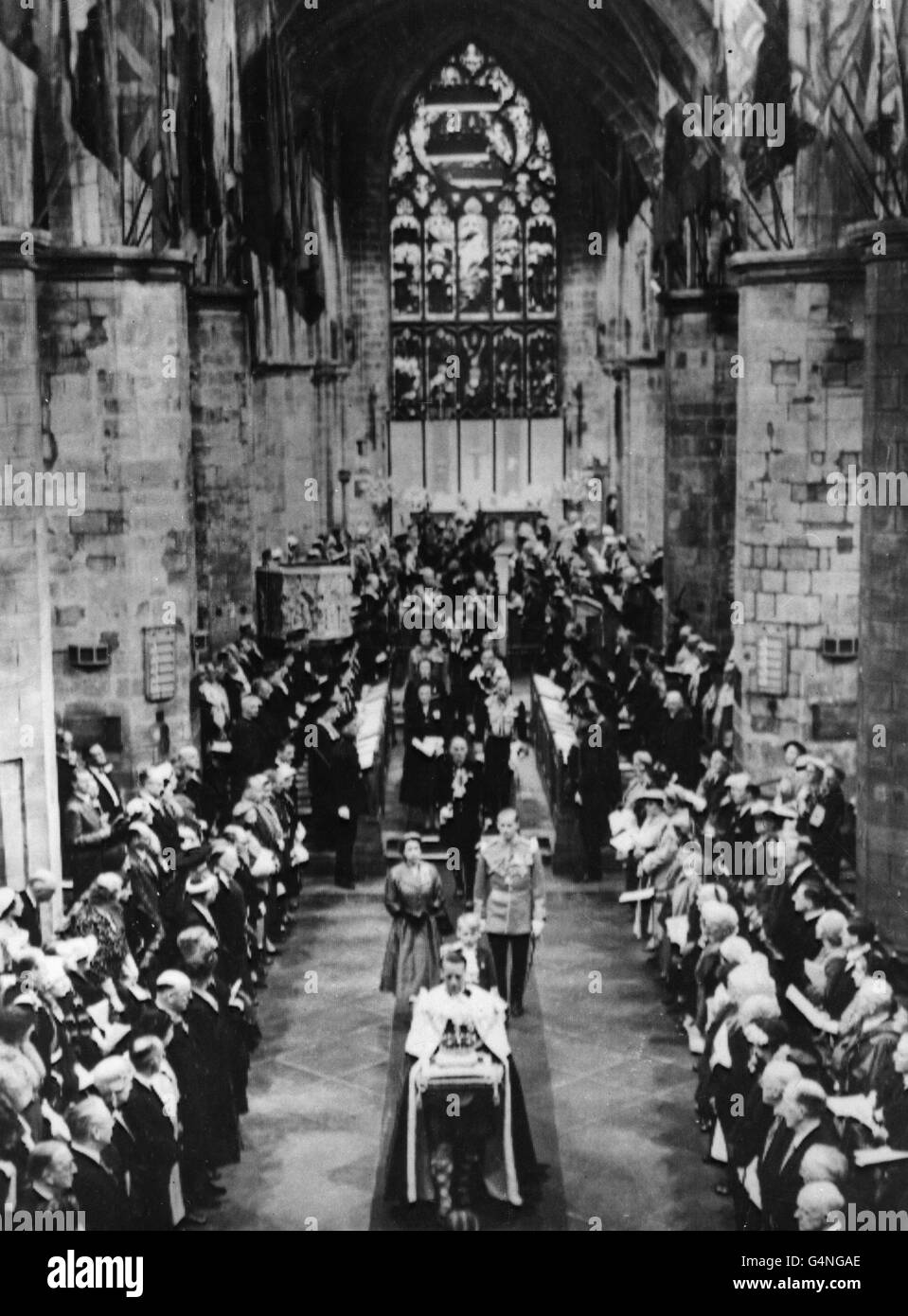 Royalty - Gioielli della Corona Scozzese - St. Giles' Cattedrale, Edimburgo Foto Stock