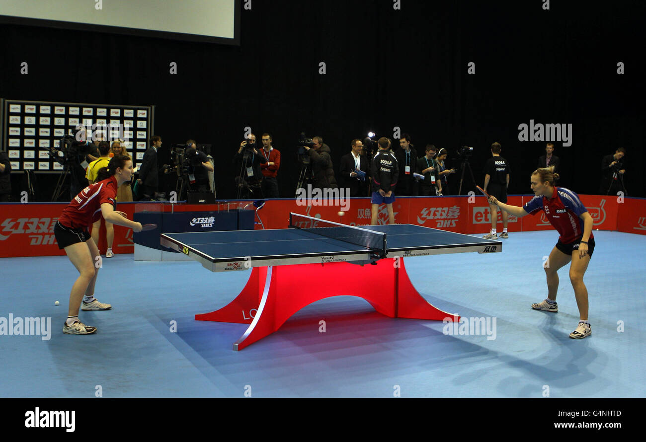 Olimpiadi - Londra 2012 Boxing e tavolo da ping pong Test Events Photocall - Olympic Park Foto Stock
