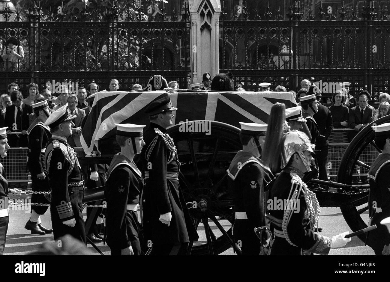 Royalty - Funerale di Earl Mountbatten di Birmania - St James's Palace di Londra Foto Stock