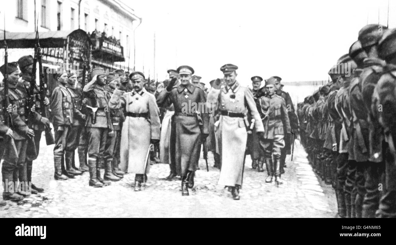Guerra civile russa/ truppe Foto Stock