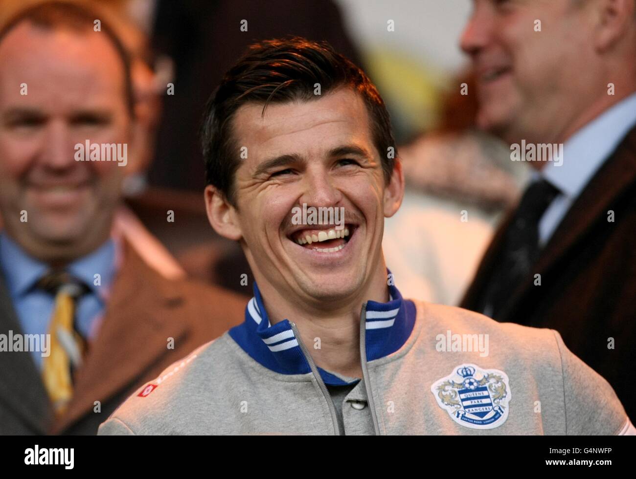 Calcio - Barclays Premier League - Norwich City v Queens Park Rangers - Carrow Road. Nelle tribune del Queens Park Rangers' Joey Barton Foto Stock