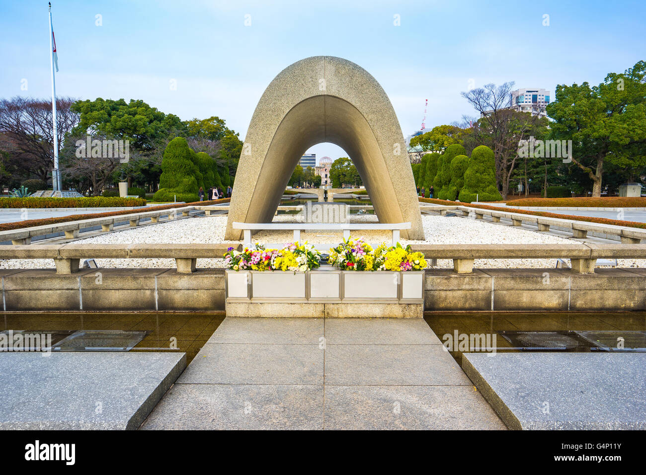 Hiroshima Parco del Memoriale della Pace di Hiroshima, Giappone. Foto Stock