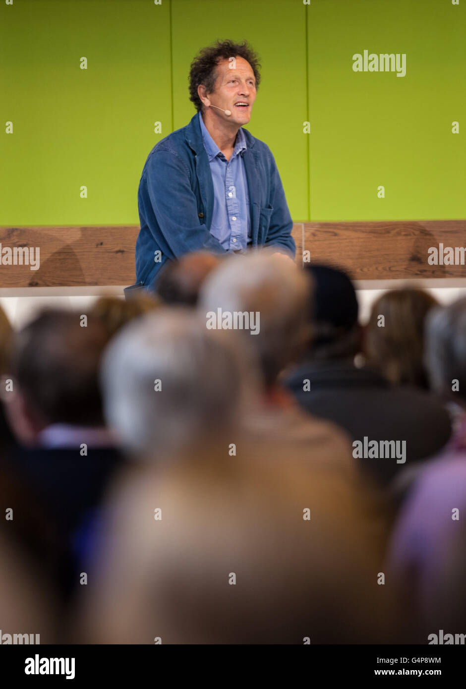 Birmingham, Regno Unito. 19 giugno 2016. Monty Don su i giardinieri del mondo Live stage parlando alle folle Credito: Steven roe/Alamy Live News Foto Stock