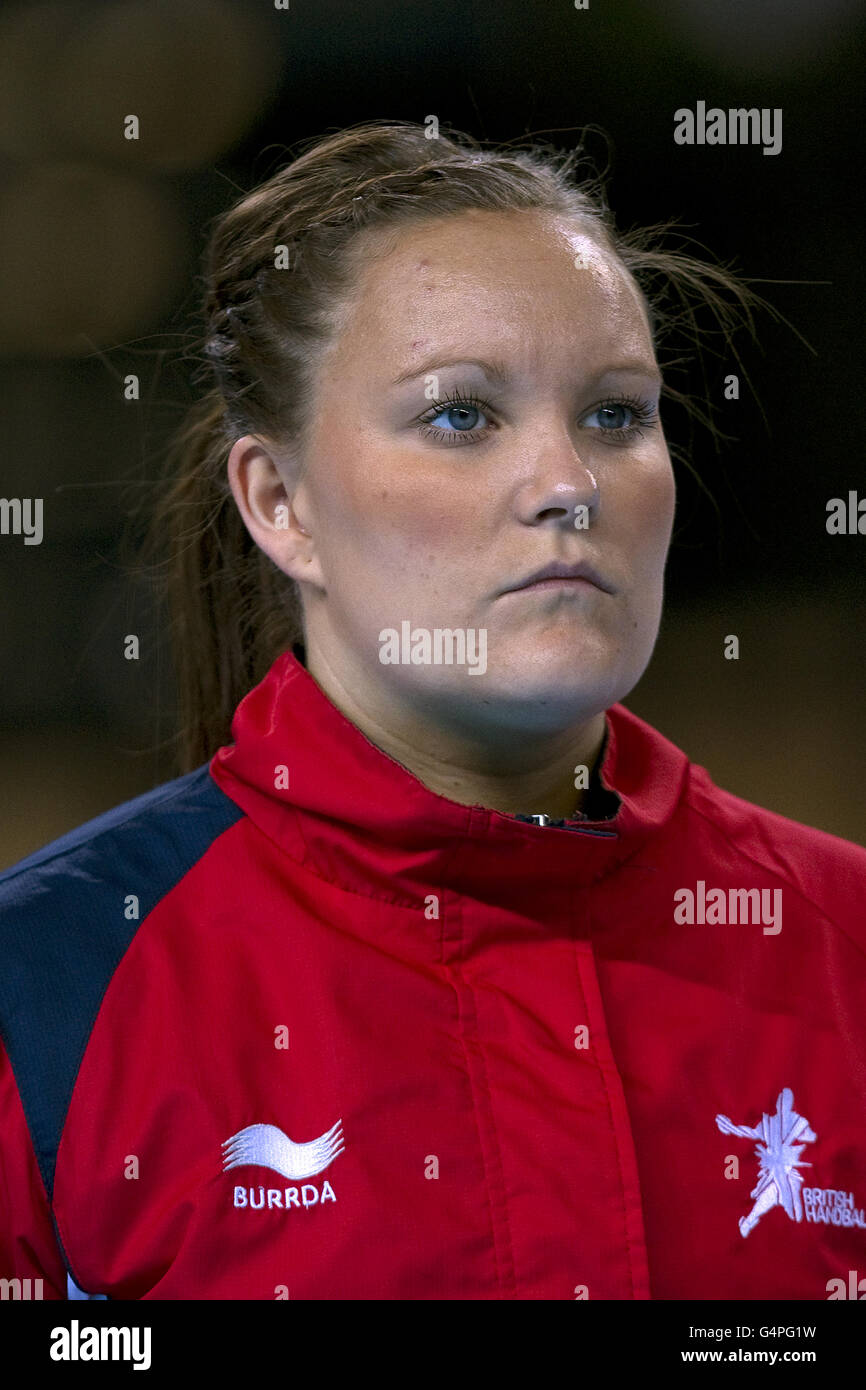 Olimpiadi - London Handball Cup e 2012 Test Event - Day One - Olympic Park. Jeanet Andersen, Inghilterra Foto Stock