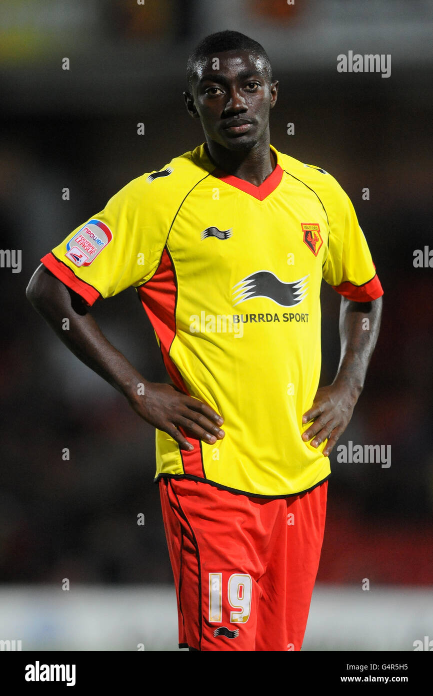 Calcio - Npower Football League Championship - Watford contro Brighton & Hove Albion - Vicarage Road. Principe Buaben, Watford Foto Stock