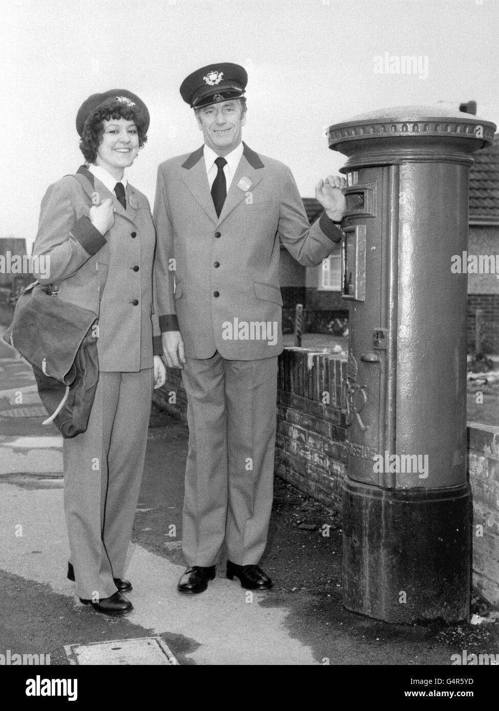 British Servizio postale - Estate uniformi - Swindon Foto Stock