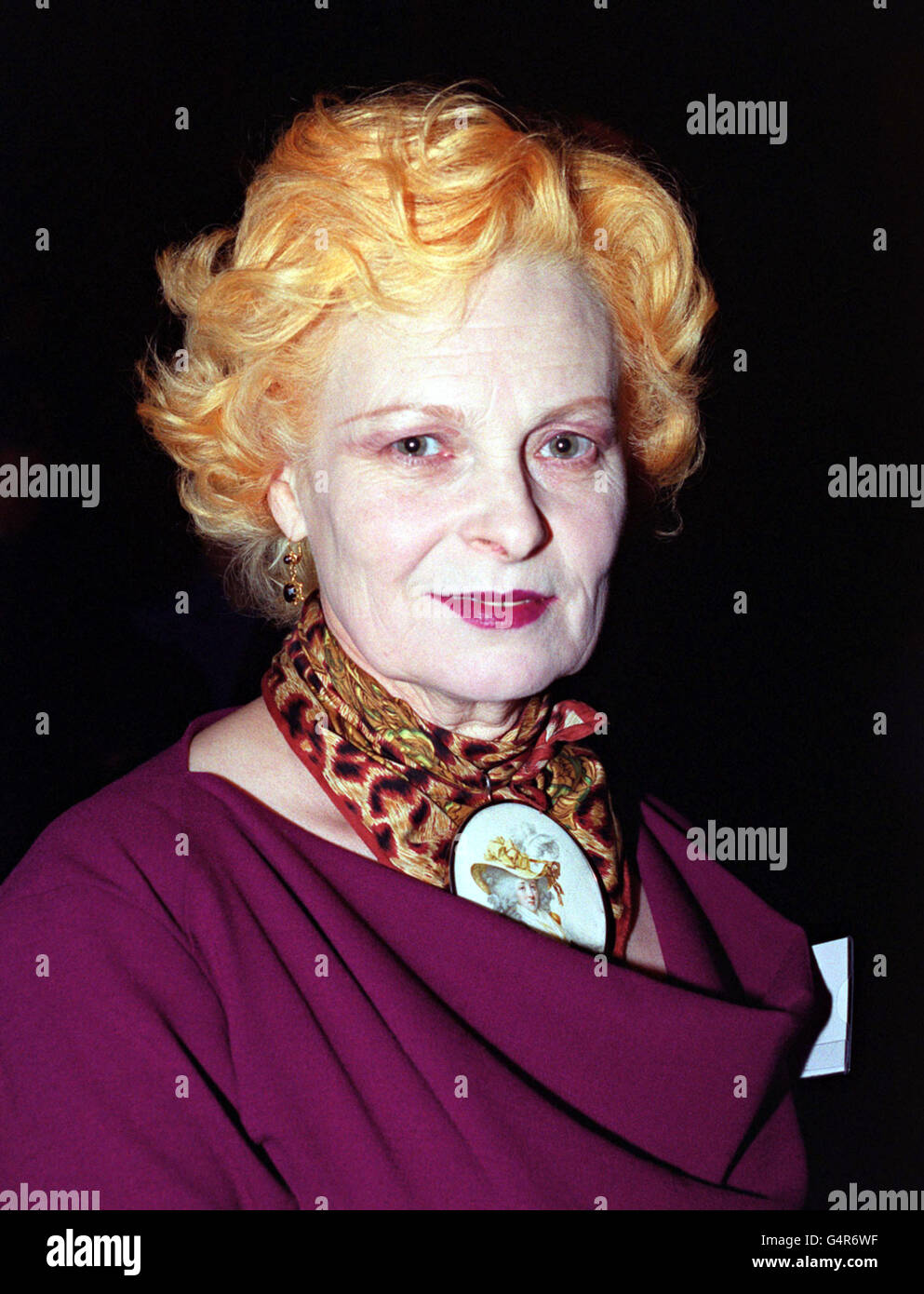 Moda, Vivienne Westwood. Designer di moda Vivienne Westwood. Foto Stock