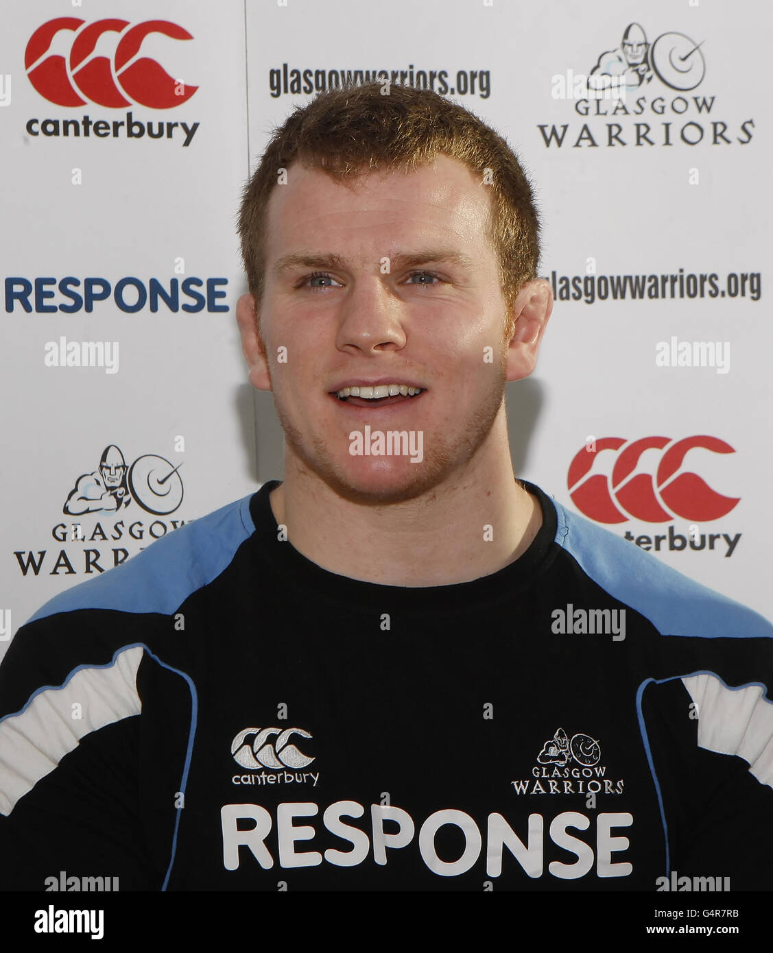 Rugby Union - Glasgow Warriors Team annuncio - Scotstoun Stadium Foto Stock
