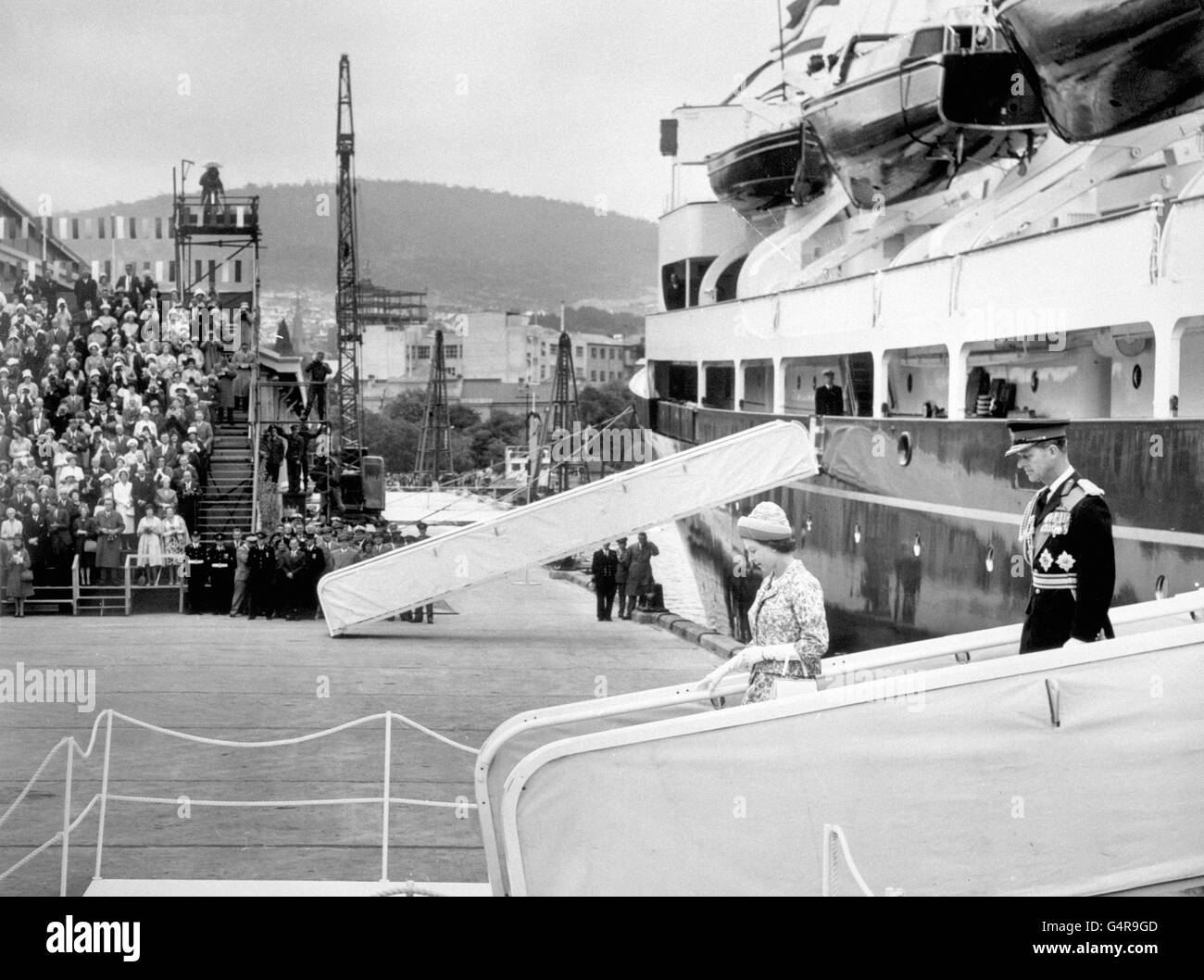Britannia boat queen elizabeth ii immagini e fotografie stock ad alta