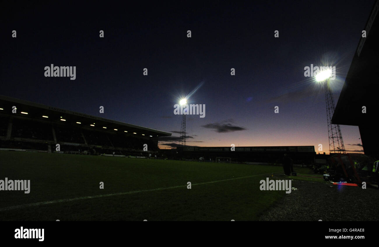 Calcio - Npower Football League Two - Swindon Town v Morecambe - County Ground. Swindon Town County Ground Foto Stock