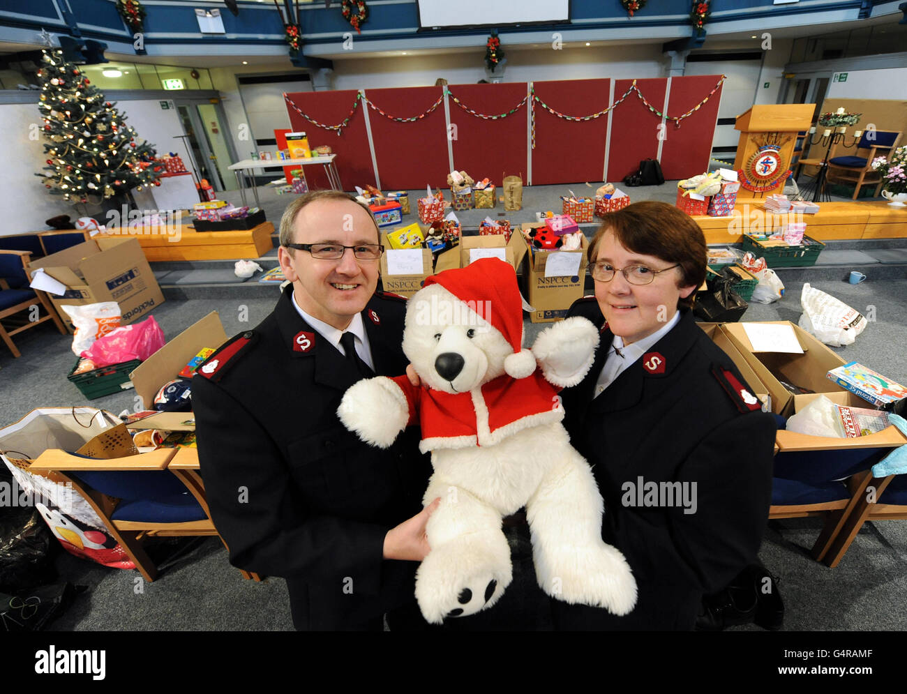 La domanda per la carità ostacola aumenta Foto Stock
