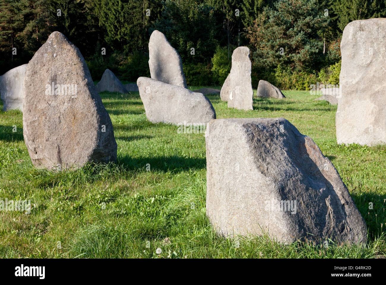 I blocchi di granito a 'Grosse Basilika' in Waidhofen, Thaya, regione Waldviertel, Foresta trimestre, Austria Inferiore, Austria, Europa Foto Stock