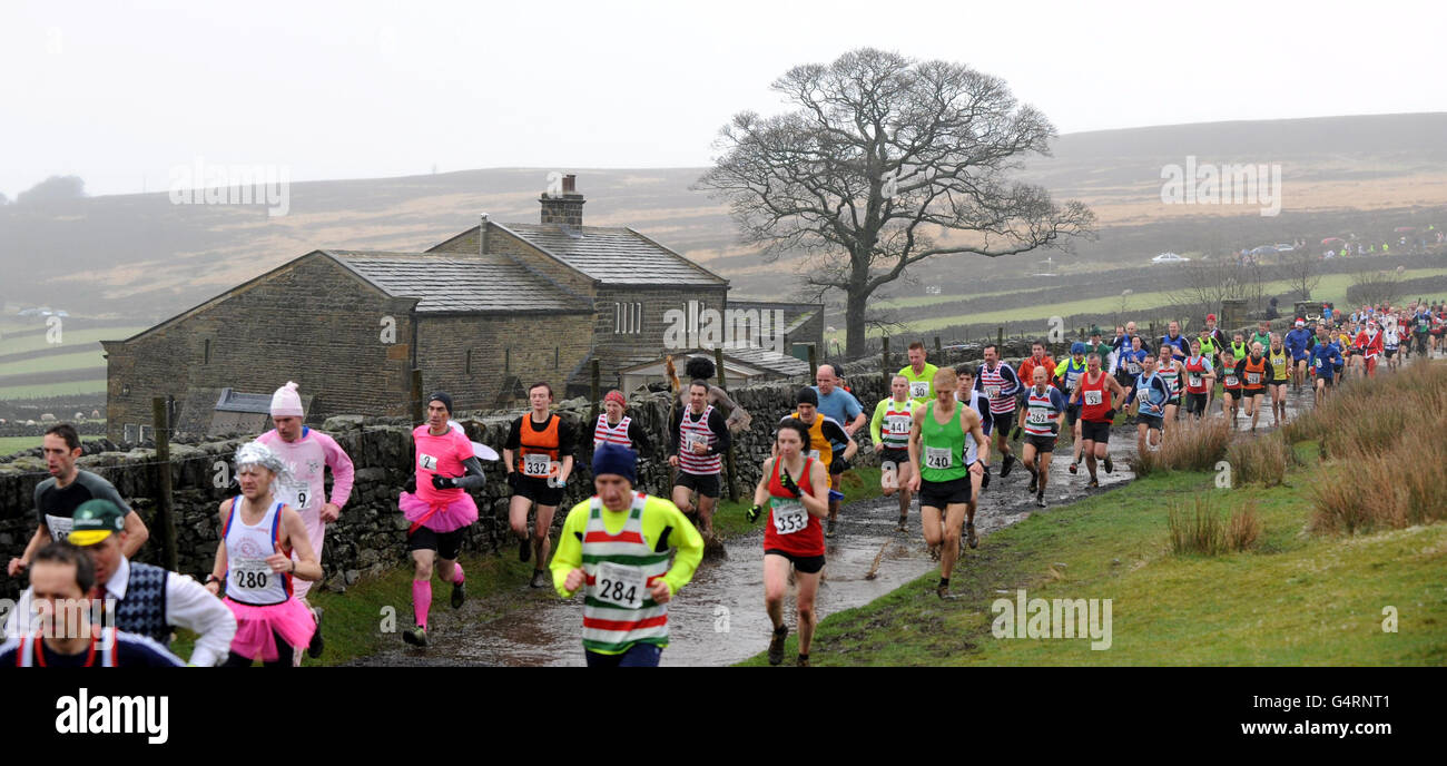 Sport - birreria Daleside Auld Lang Syne gara Foto Stock