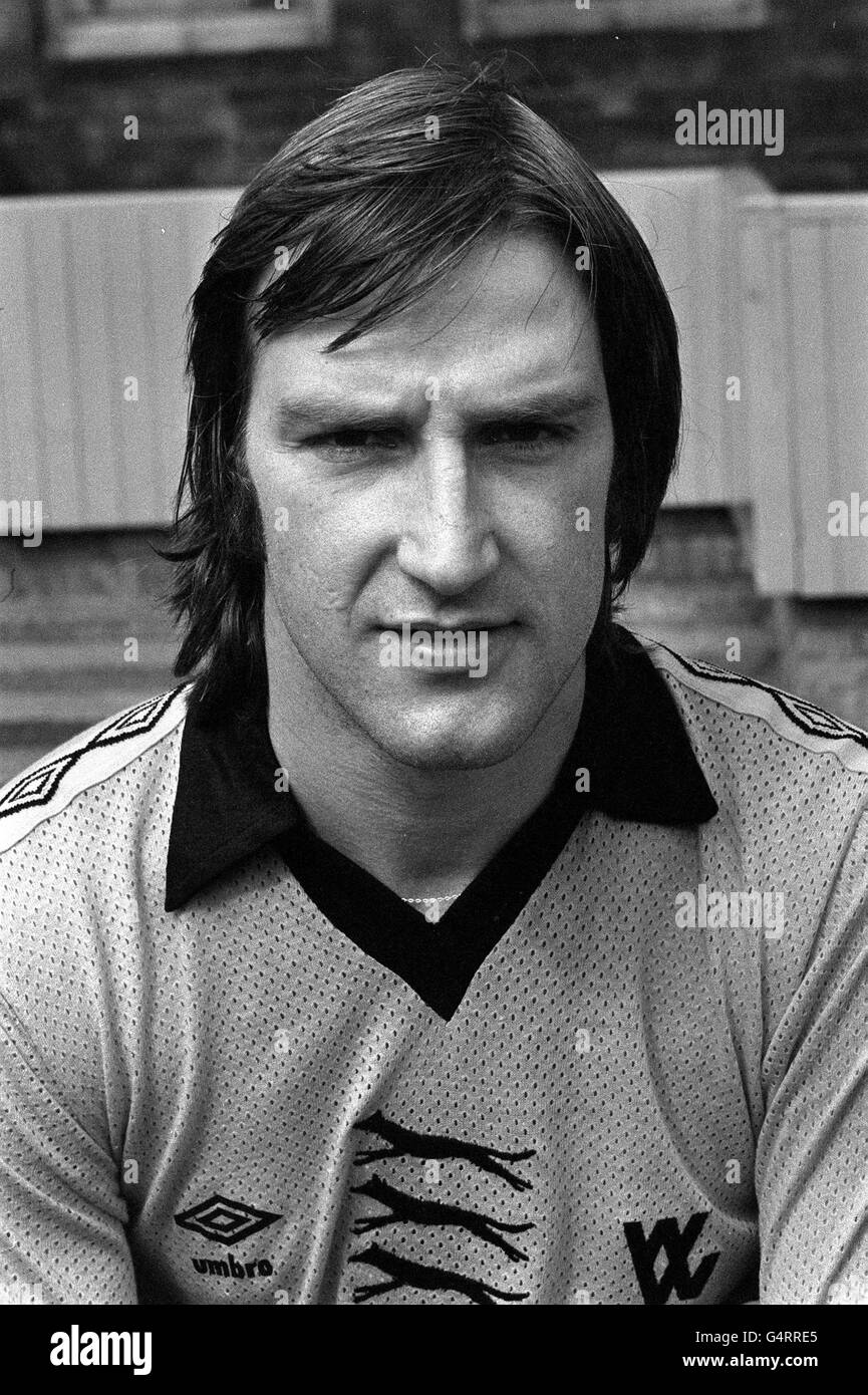 PA Foto 26/7/77 Un file di biblioteca immagine di Wolves F.C. Steve Daley nel suo club di casa Molineux Foto Stock