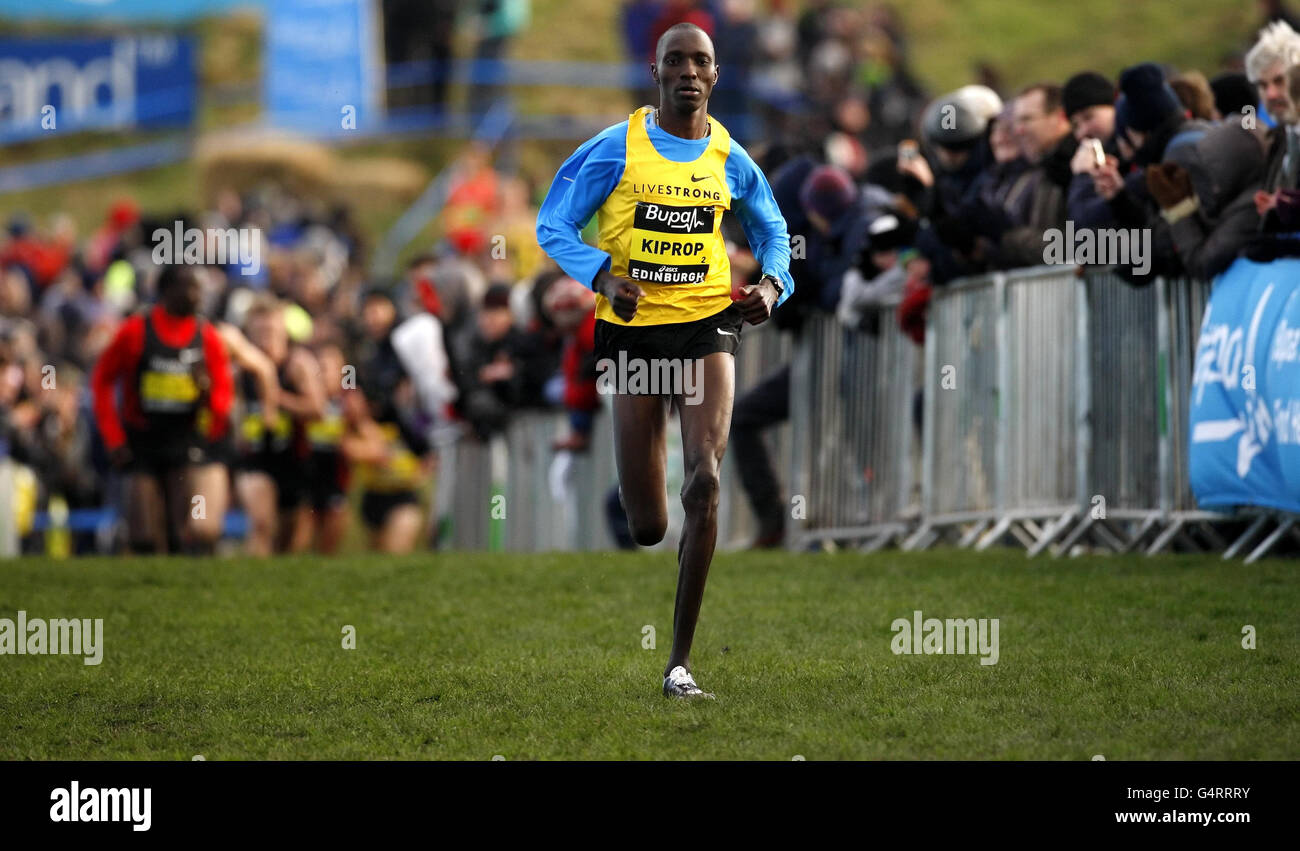 Atletica - Bupa grande Edinburgh Cross Country & Bupa grande inverno Run - Holyrood Park Foto Stock