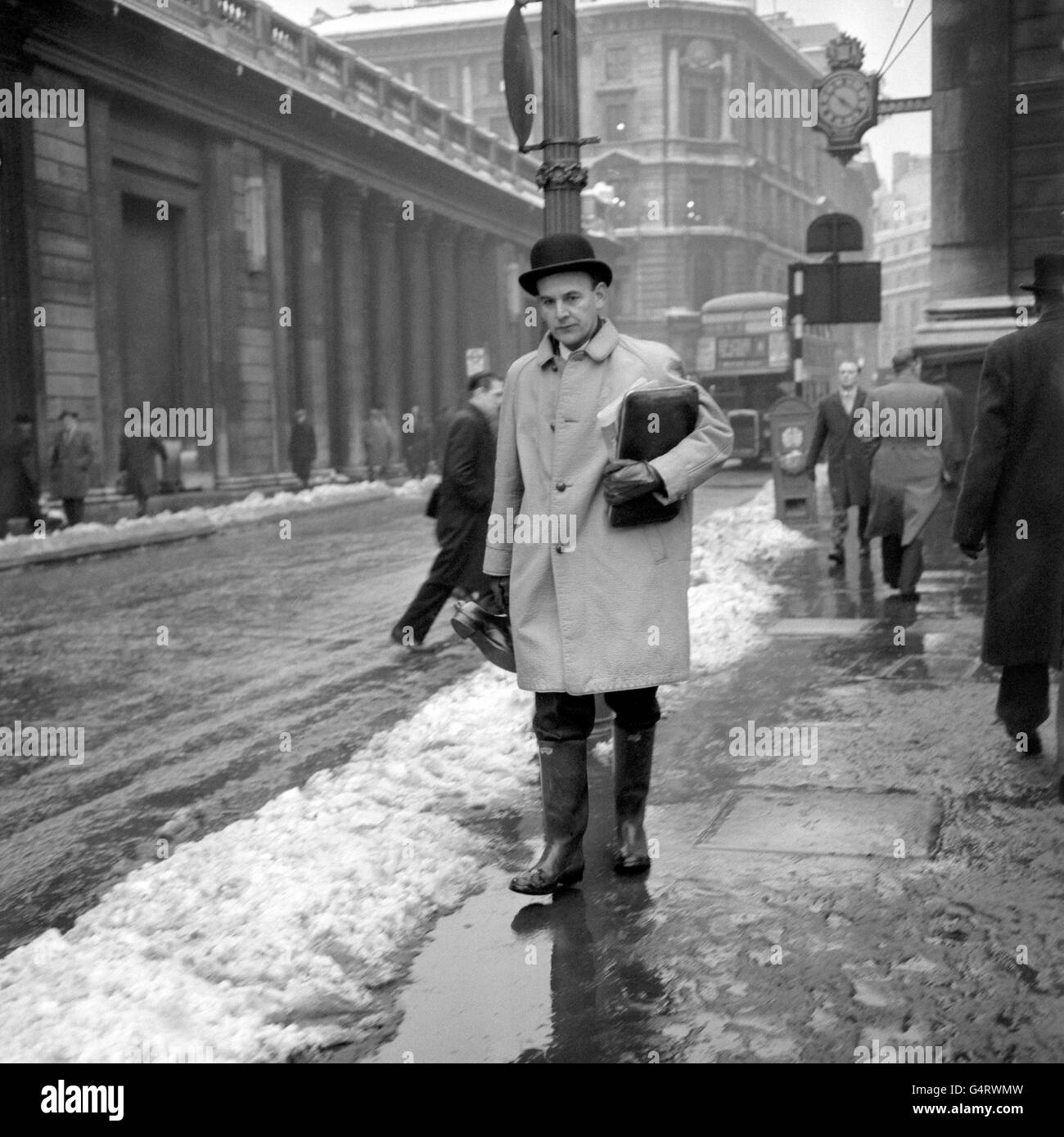 Meteo - Neve invernale - Londra Foto Stock