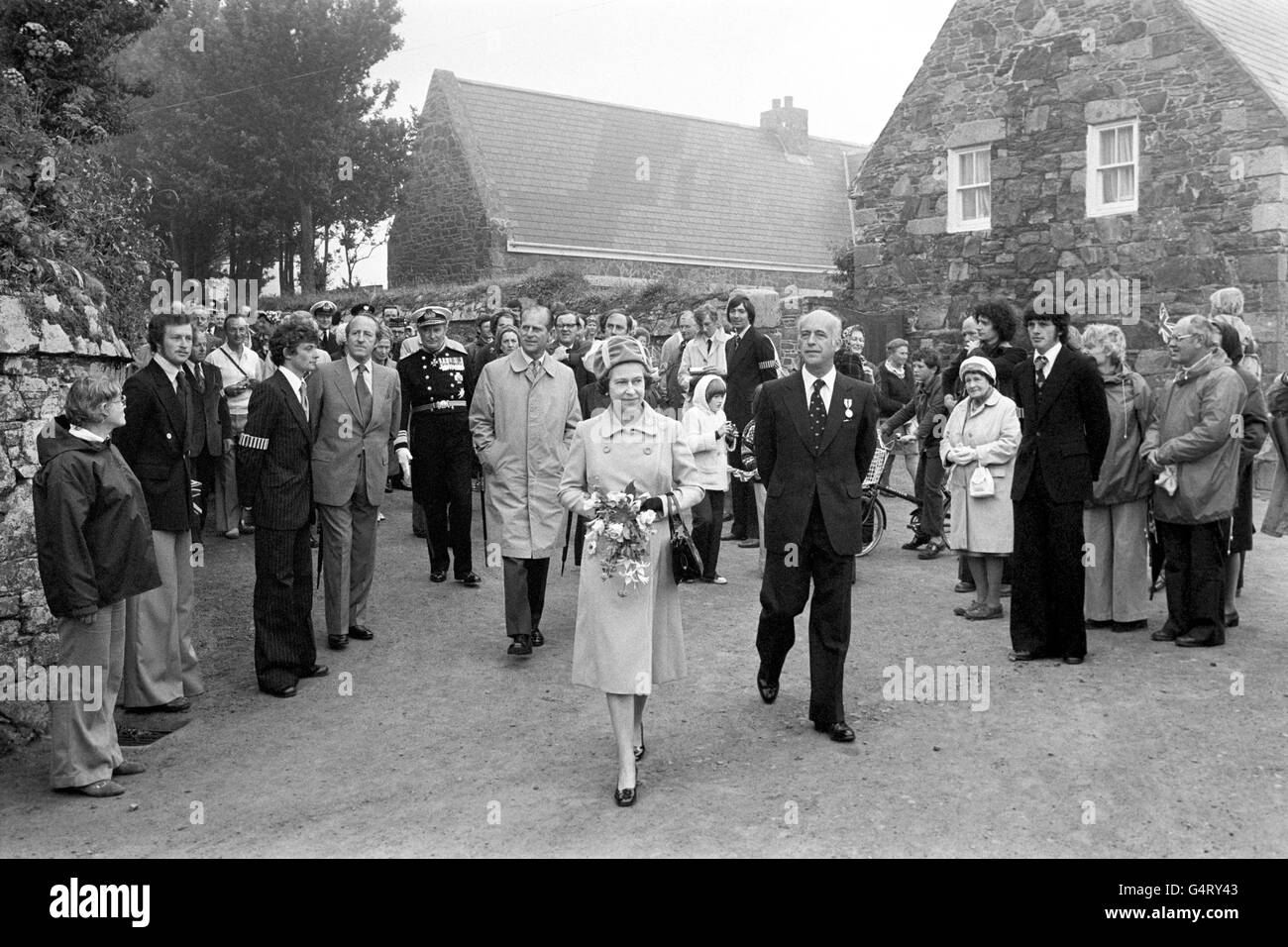 Royalty - Queen Elizabeth II visita alle Isole del Canale della Manica - Sark Foto Stock