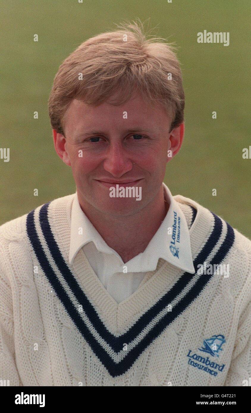 CRICKET PHOTOCALL. EDWARD STANFORD - KENT Foto Stock