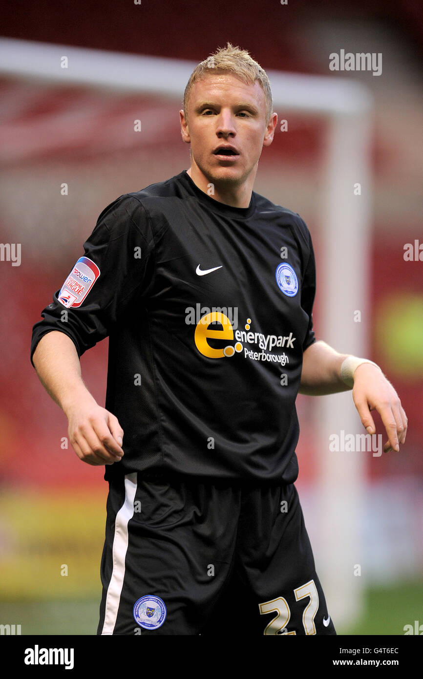 Calcio - Npower Football League Championship - Nottingham Forest v Peterborough - City Ground. Craig Alcock, Peterborough United Foto Stock