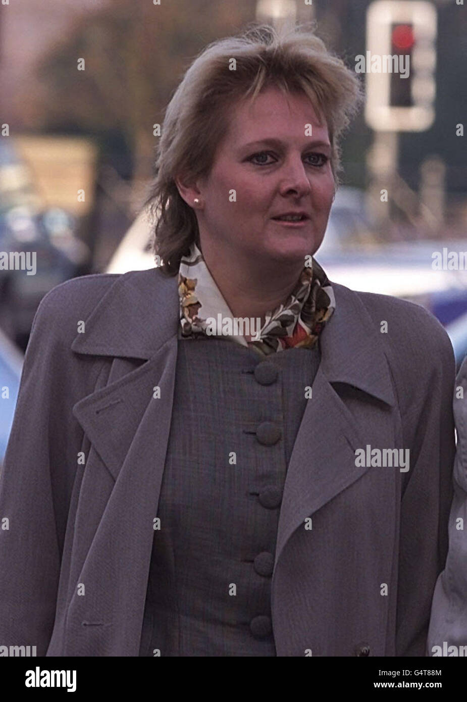 Sally Clark arriva a Chester Crown Court Foto Stock