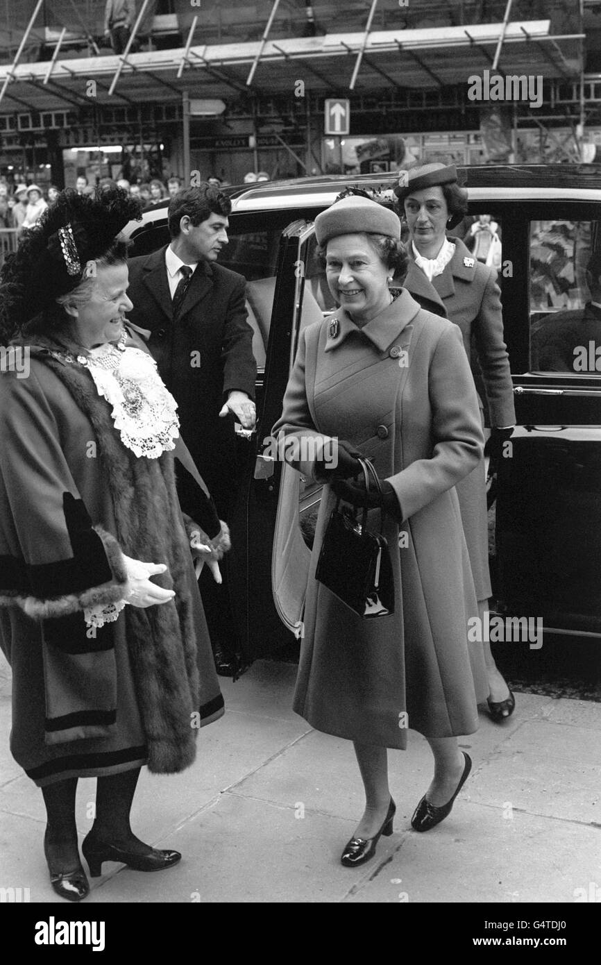 Royalty - British lebbra Associazione di sfiato ringraziamento - tutti Hallows dai-Tower, London Foto Stock