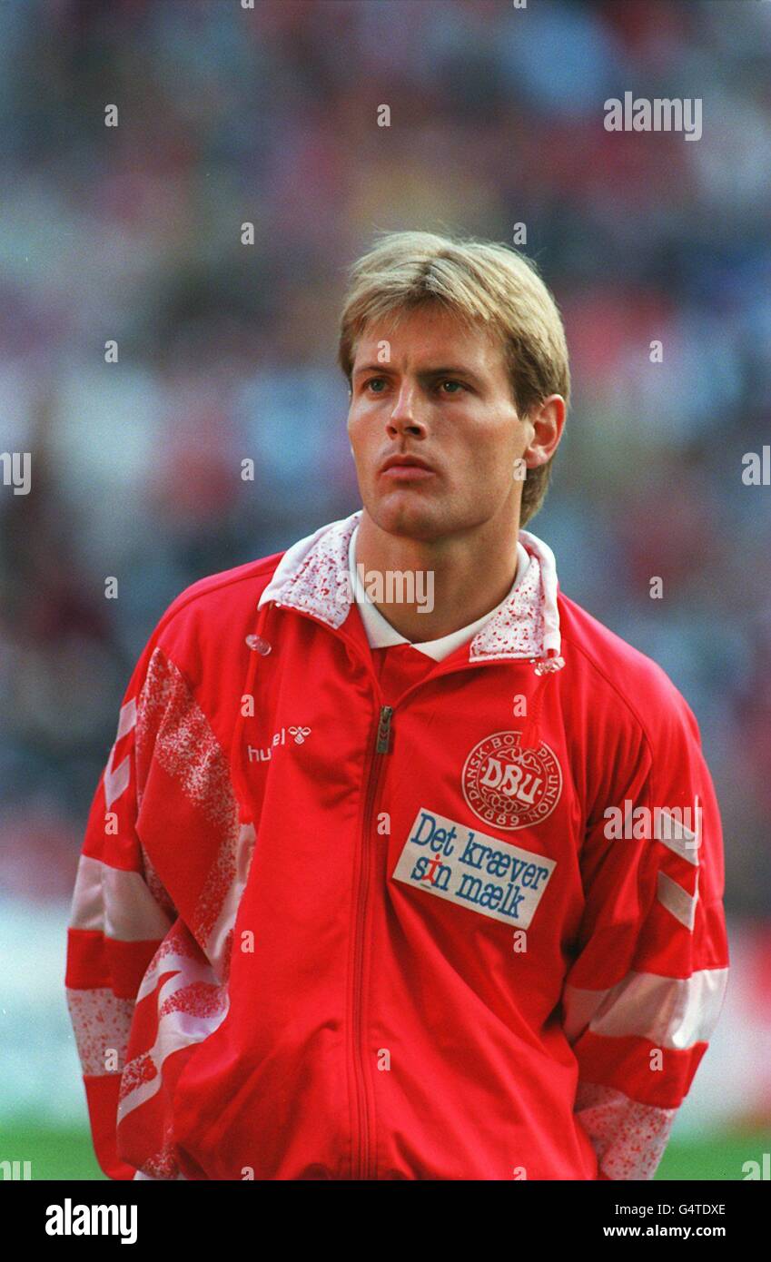 QUALIFICA EURO 96. BRIAN STEEN NIELSEN, DANIMARCA Foto Stock