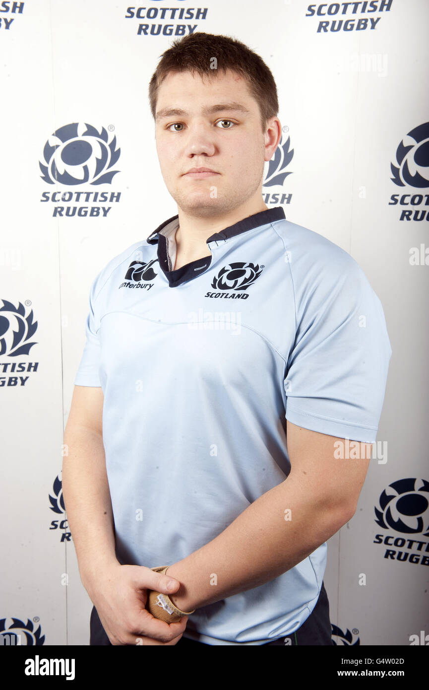 Rugby Union - Scozia Under 20 Photocall - Murrayfield. Jamie Swanson Foto Stock