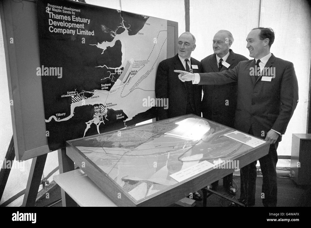 Trasporti - Terzo Aeroporto di Londra sito proposto - Maplin, Essex Foto Stock