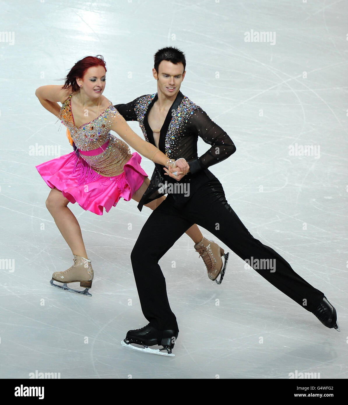 Louise Waldon e Owen Edwards della Gran Bretagna in azione durante la Short Dance del ghiaccio durante i Campionati europei di pattinaggio a figure alla Motorpoint Arena di Sheffield. Foto Stock Louise Waldon e Owen Edwards della Gran Bretagna in azione durante la Short Dance del ghiaccio durante i Campionati europei di pattinaggio a figure alla Motorpoint Arena di Sheffield. Foto Stock