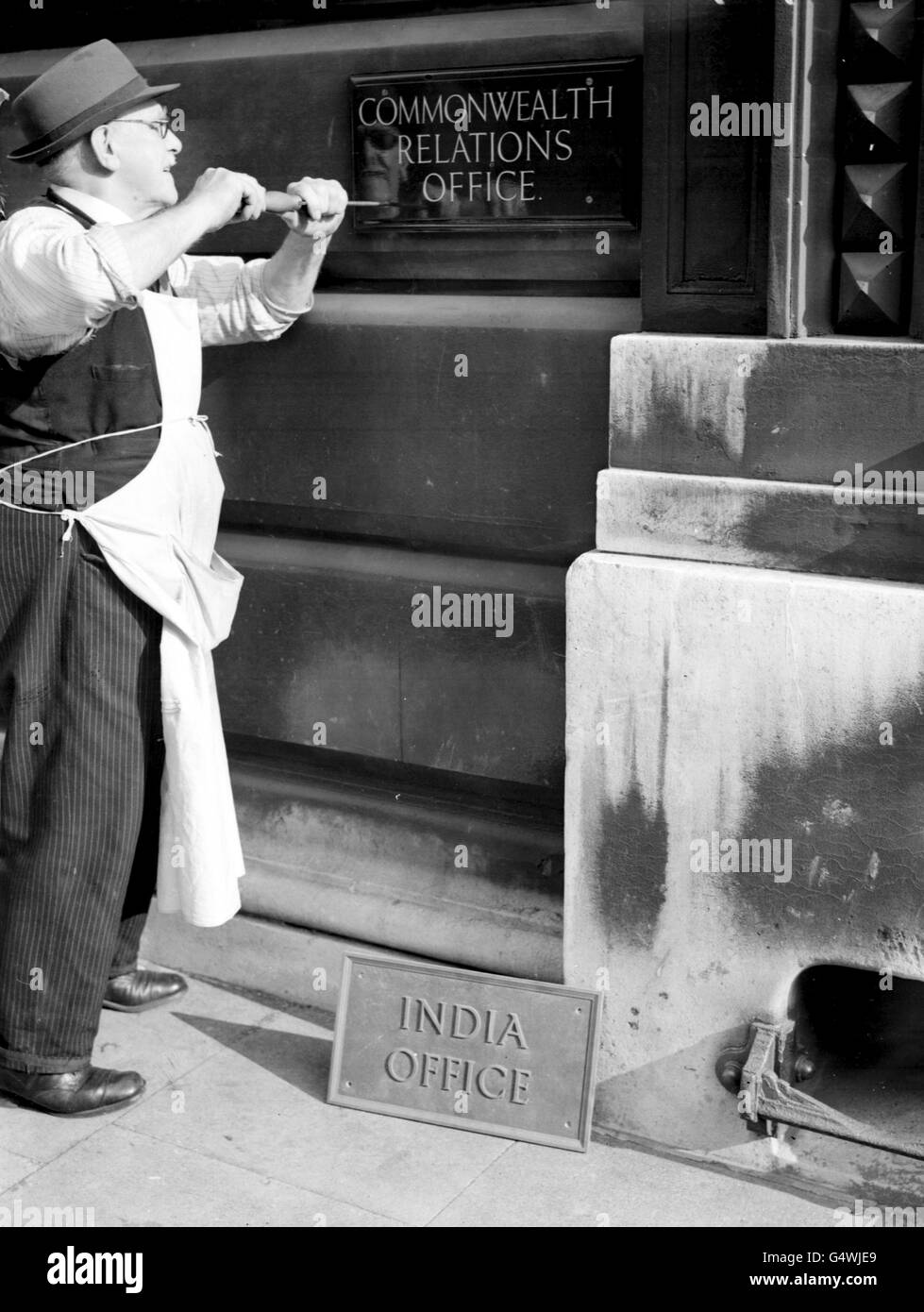 Politica - India indipendenza - Antica India Office - Londra Foto Stock